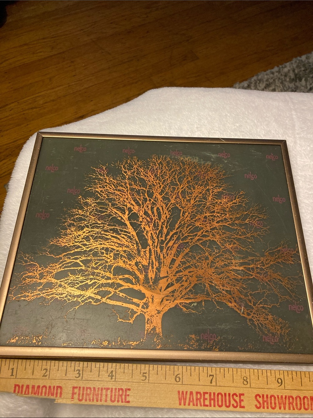 Framed Copper Tree Wall Art - Home Wall Decor